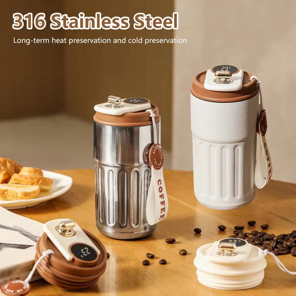 Smart Thermos Vacuum Flask with LED Display